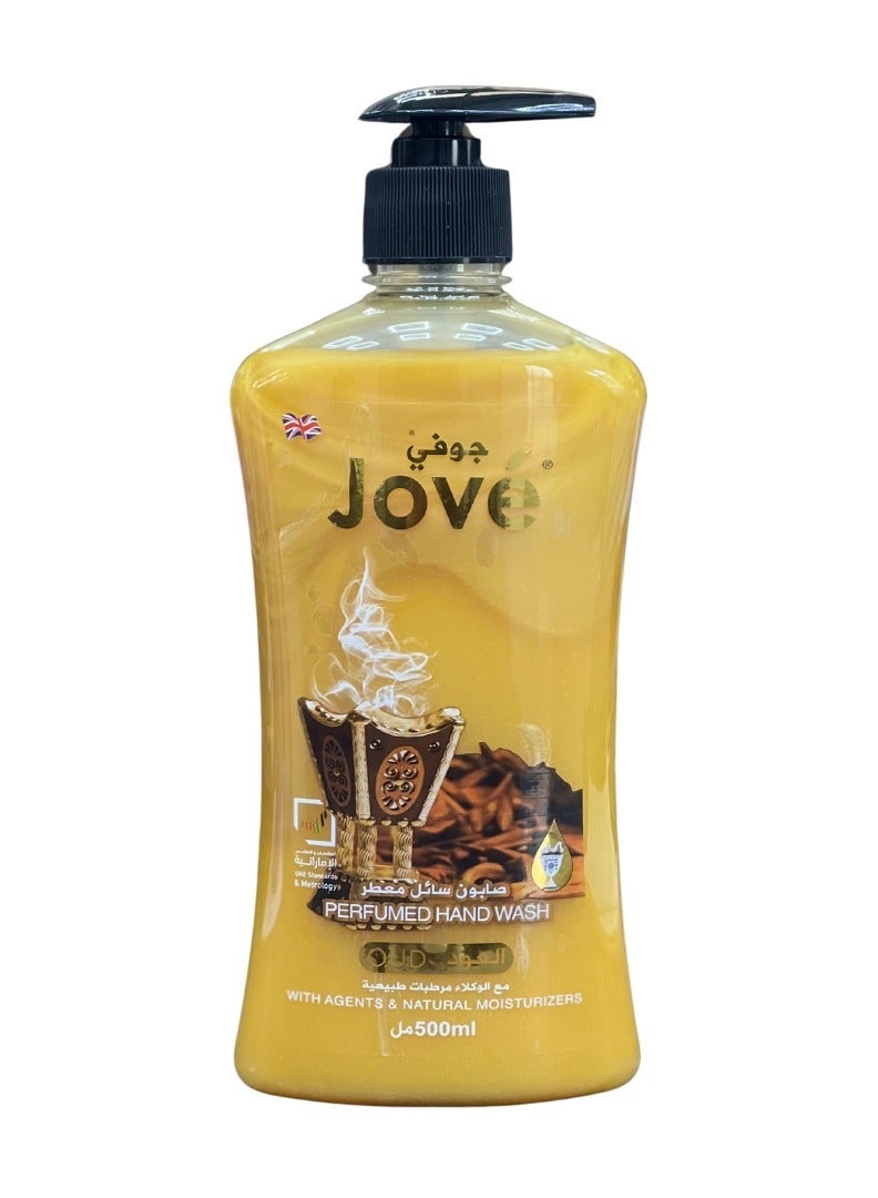 Jove Royal Oud Perfumed Hand Wash - 500ml|Experience the luxury of Oud, while keeping your hands fresh, clean, and pampered. - Image 1